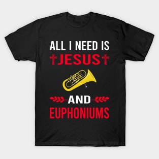 I Need Jesus And Euphonium Euphoniums T-Shirt